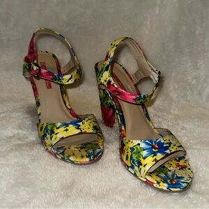 Floral Women's Heeled Sandals
